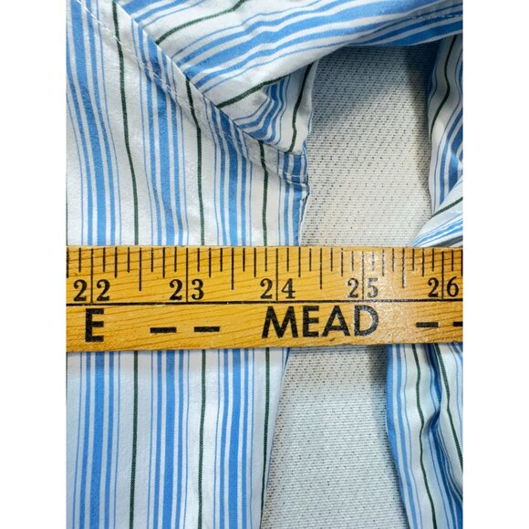 Hollister Mens Button Down Shirt Size XXL Blue White Striped Long Sleeves Casual - Picture 8 of 13